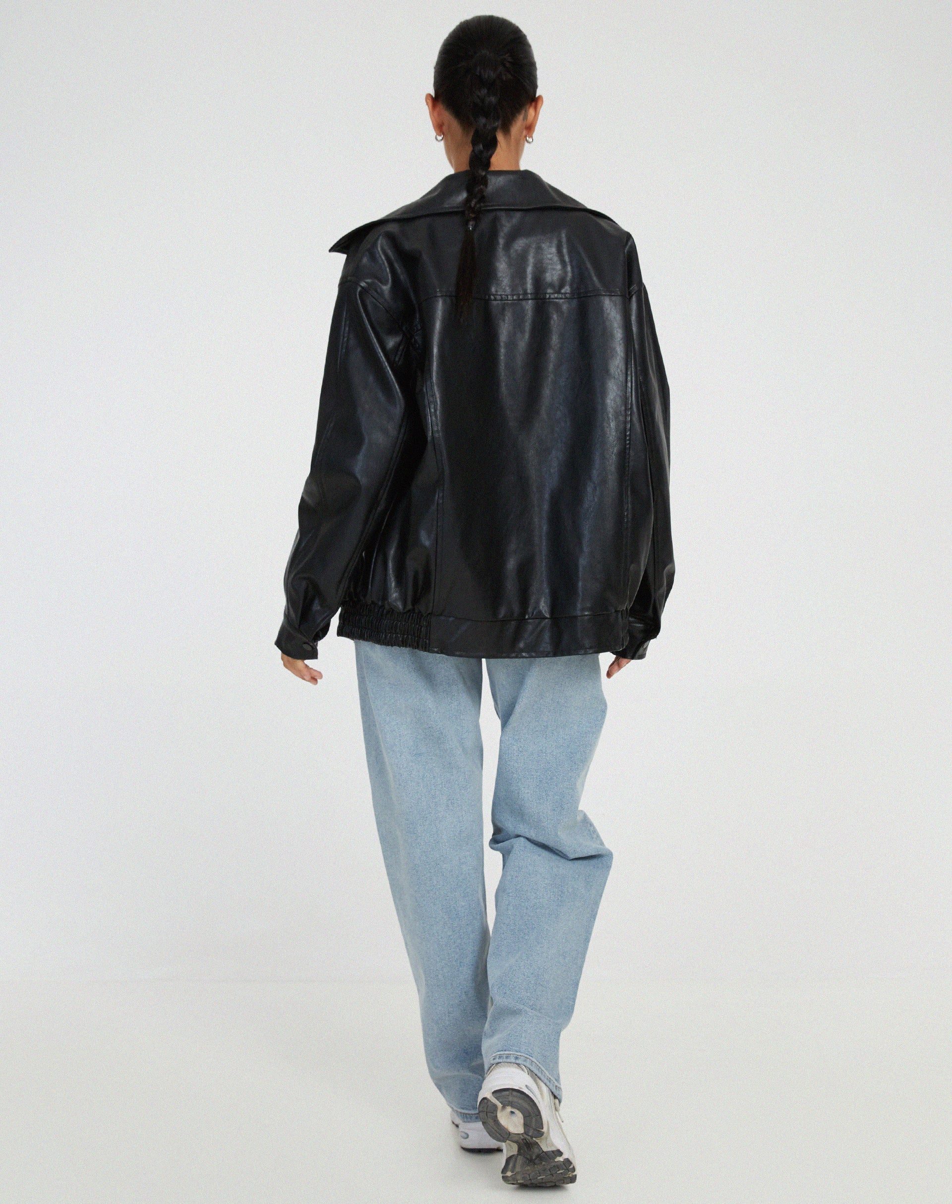 Gaia | Loose Leather Jacket