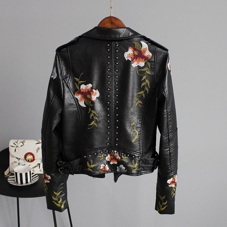 Briony | Floral Leather Jacket