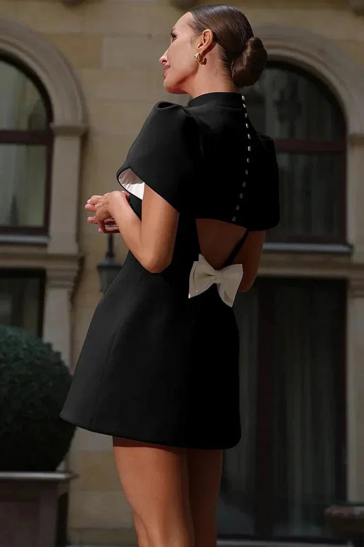 Josie | Petal Sleeves Mini Dress