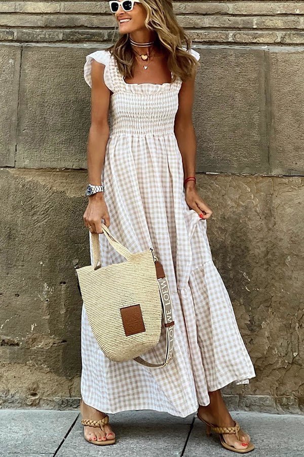 Evie | Summer Breeze Gingham Dress