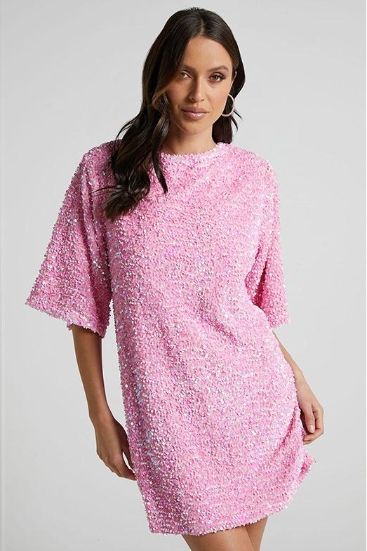 Charlotte | Sequins Backless Mini Dress