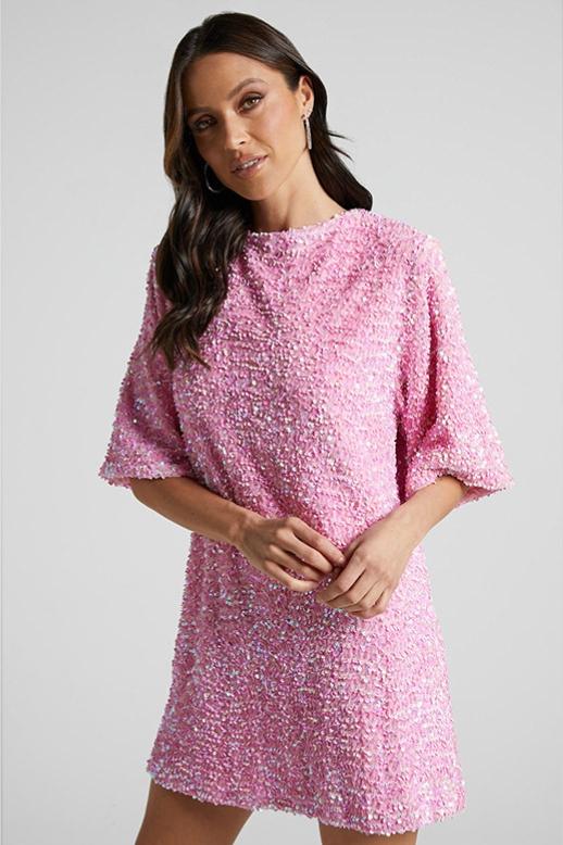 Charlotte | Sequins Backless Mini Dress