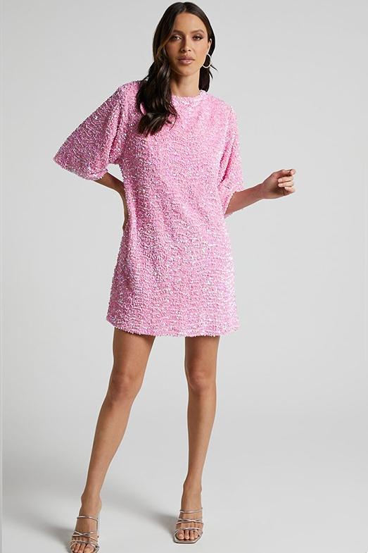 Charlotte | Sequins Backless Mini Dress