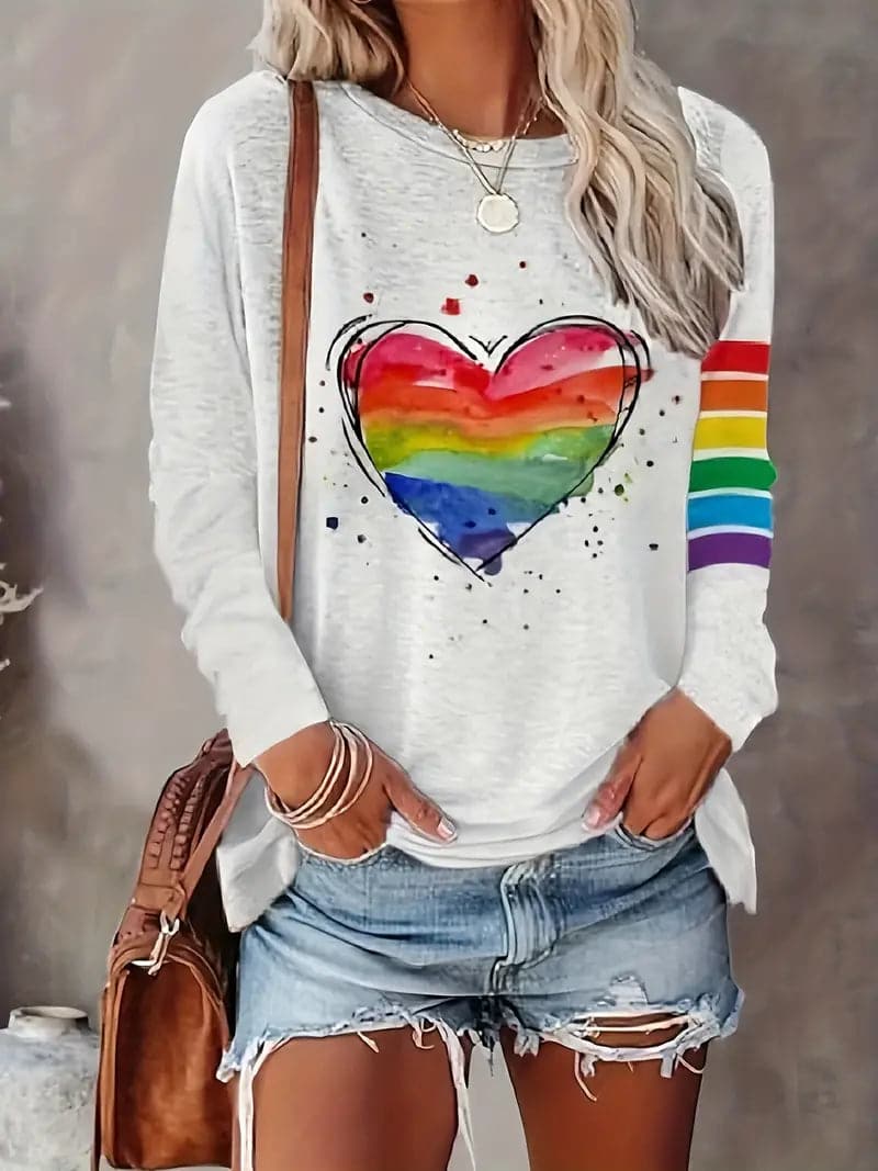 Tove | Ladies Rainbow Shirt