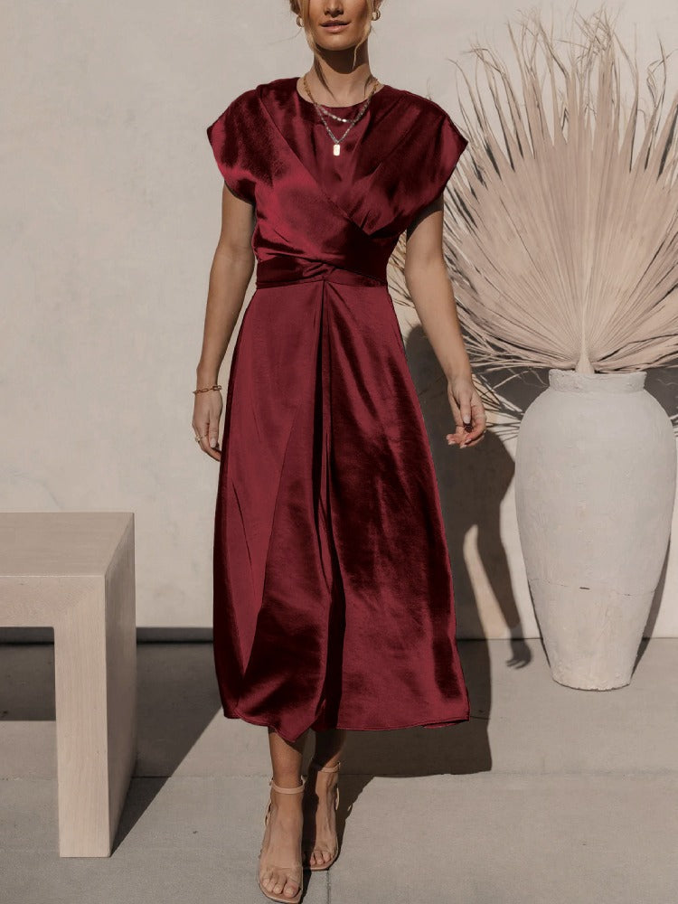 Astra | Elegant Silk Midi Dress