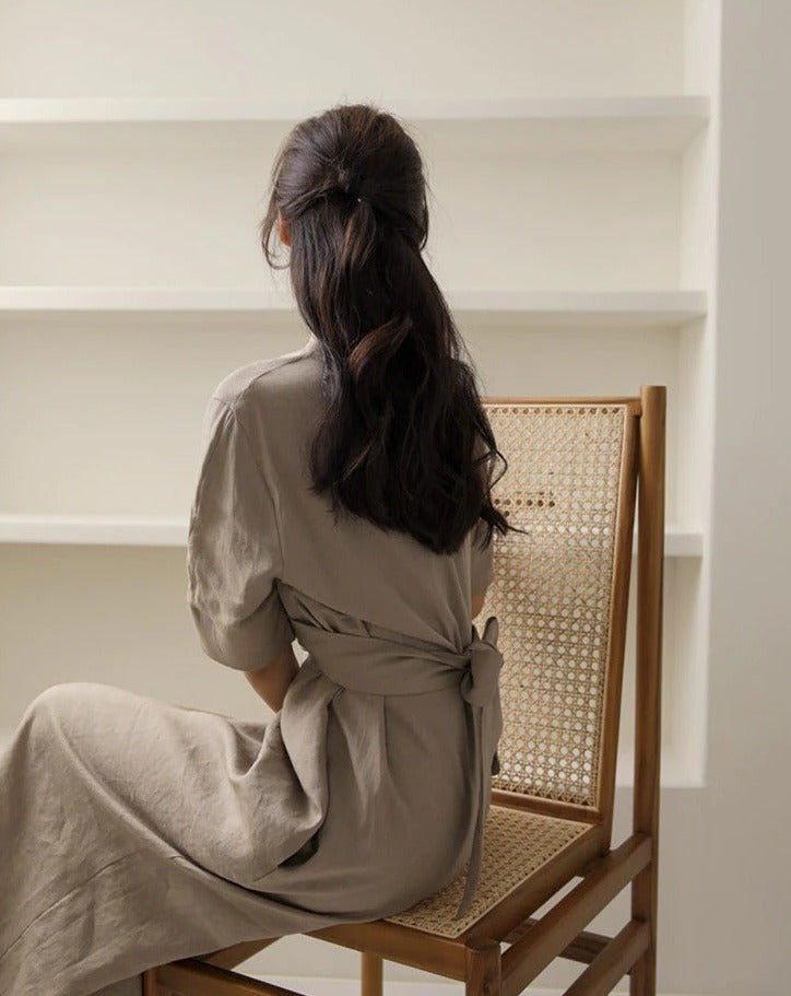 Solene | Irregular Linen Dress