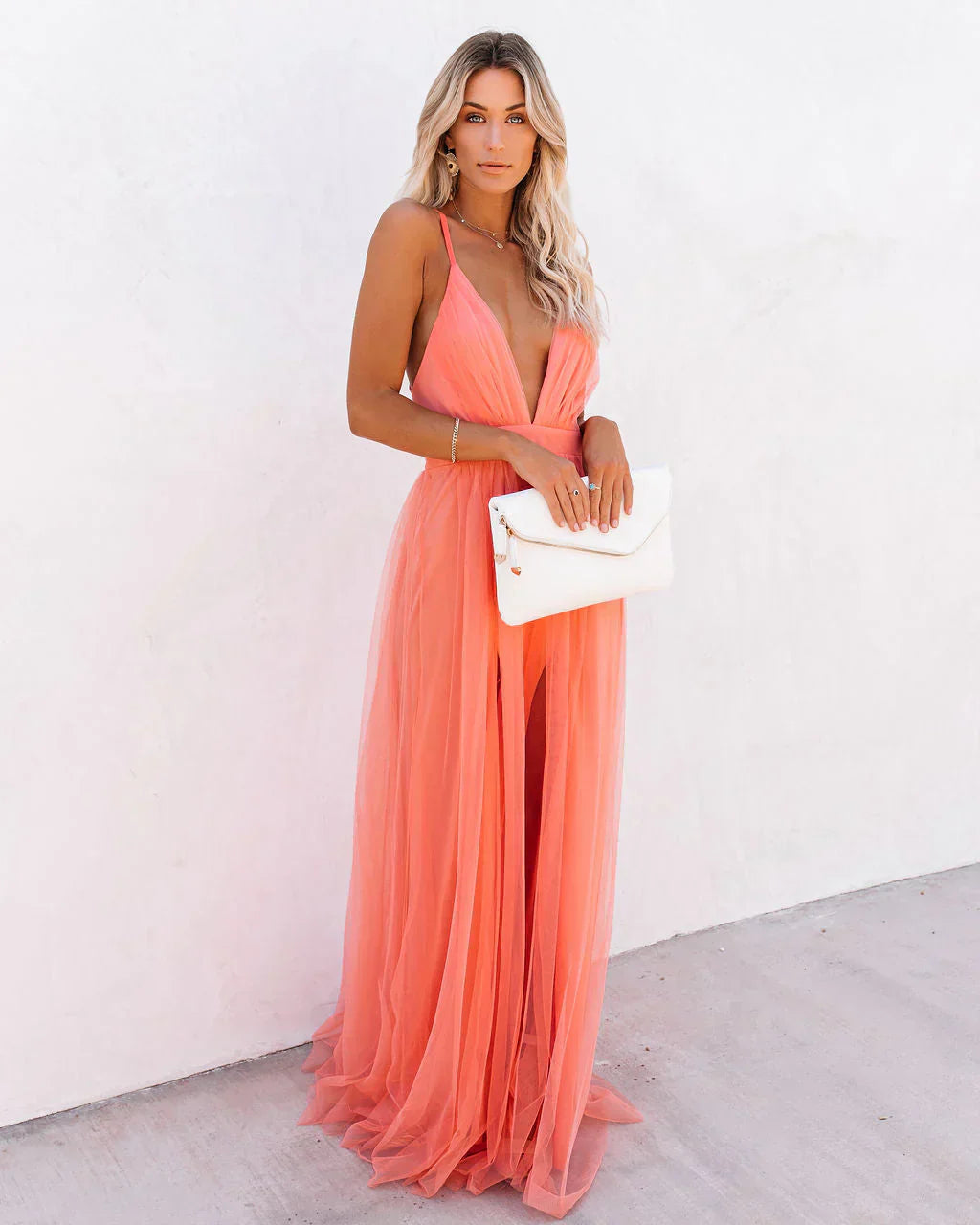 Camilla | Long V-Neck Dress