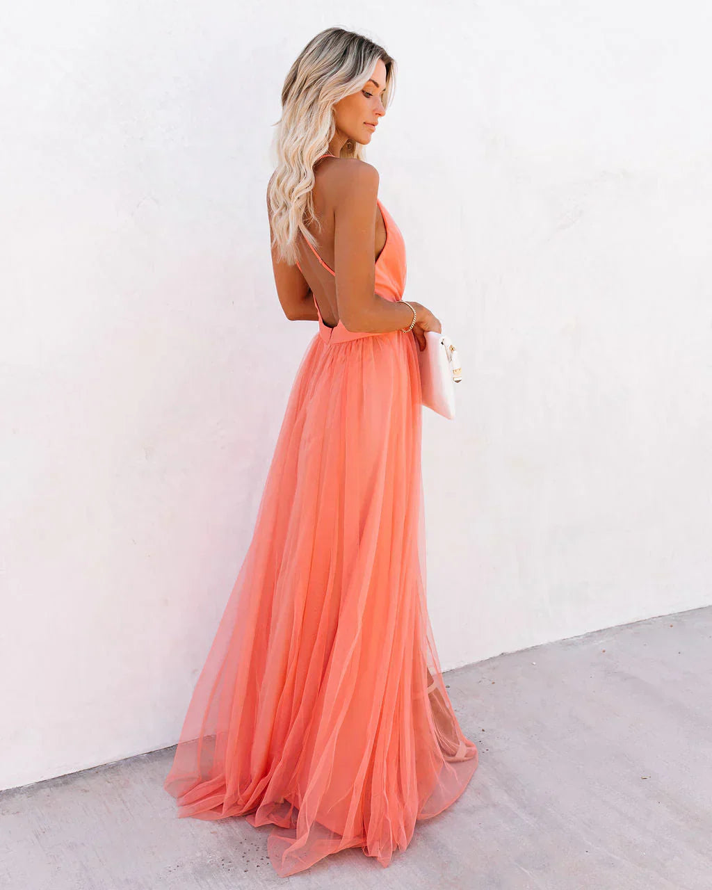 Camilla | Long V-Neck Dress