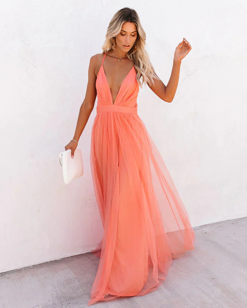 Camilla | Long V-Neck Dress