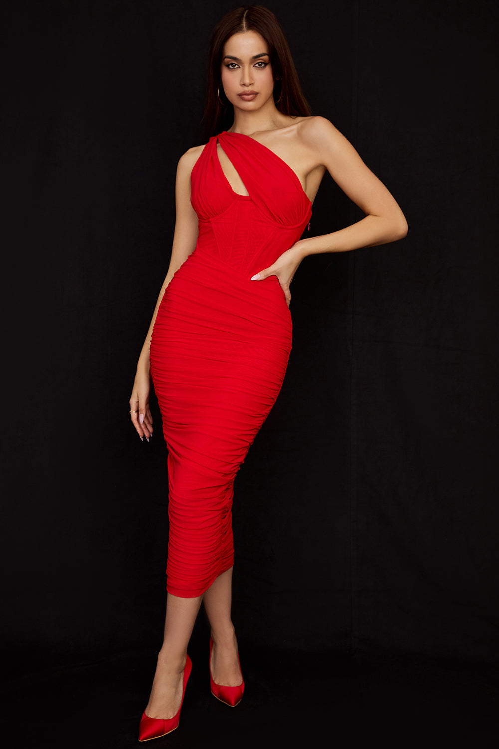 Vittoria | Asymmetric Midi Dress