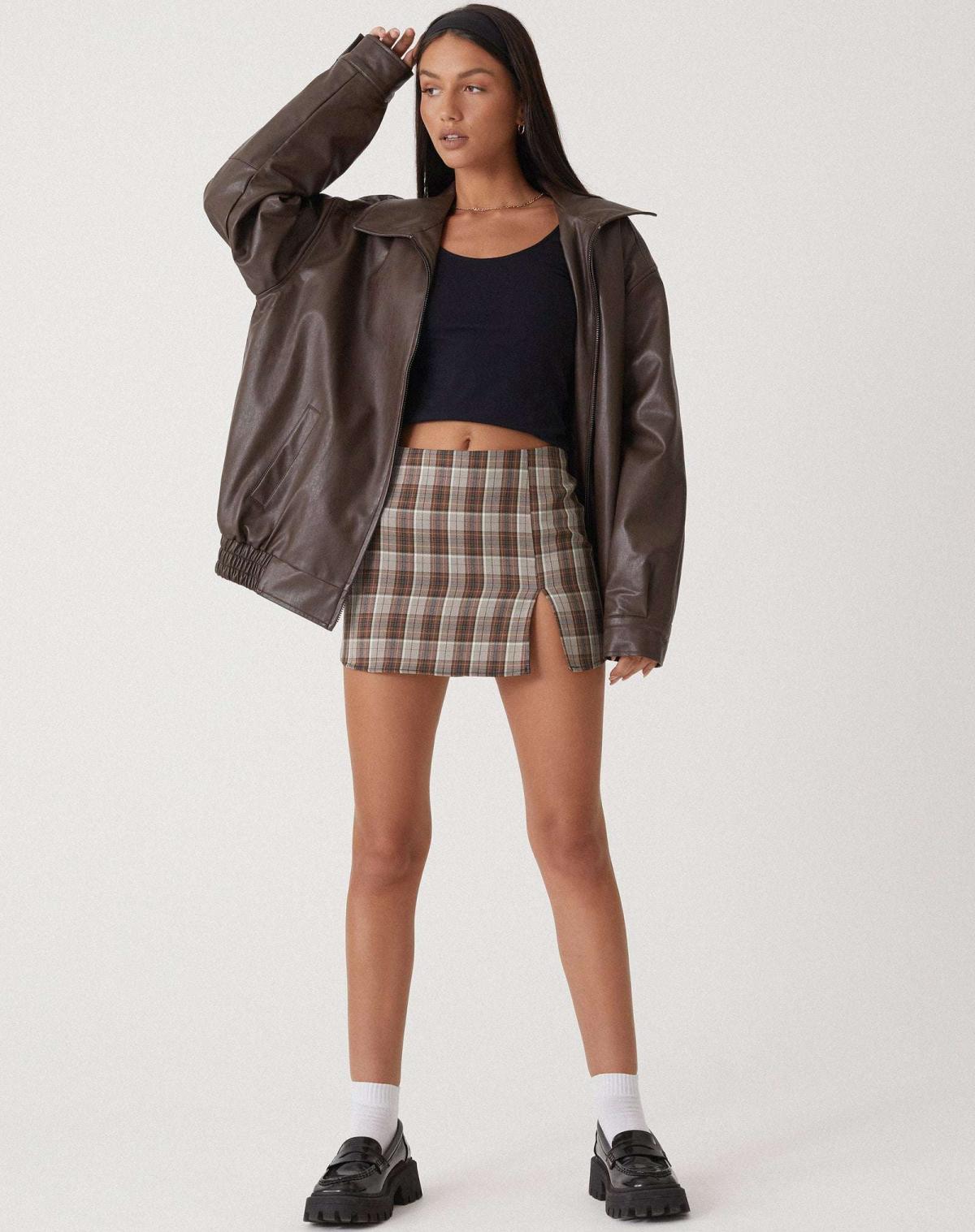 Gaia | Loose Leather Jacket