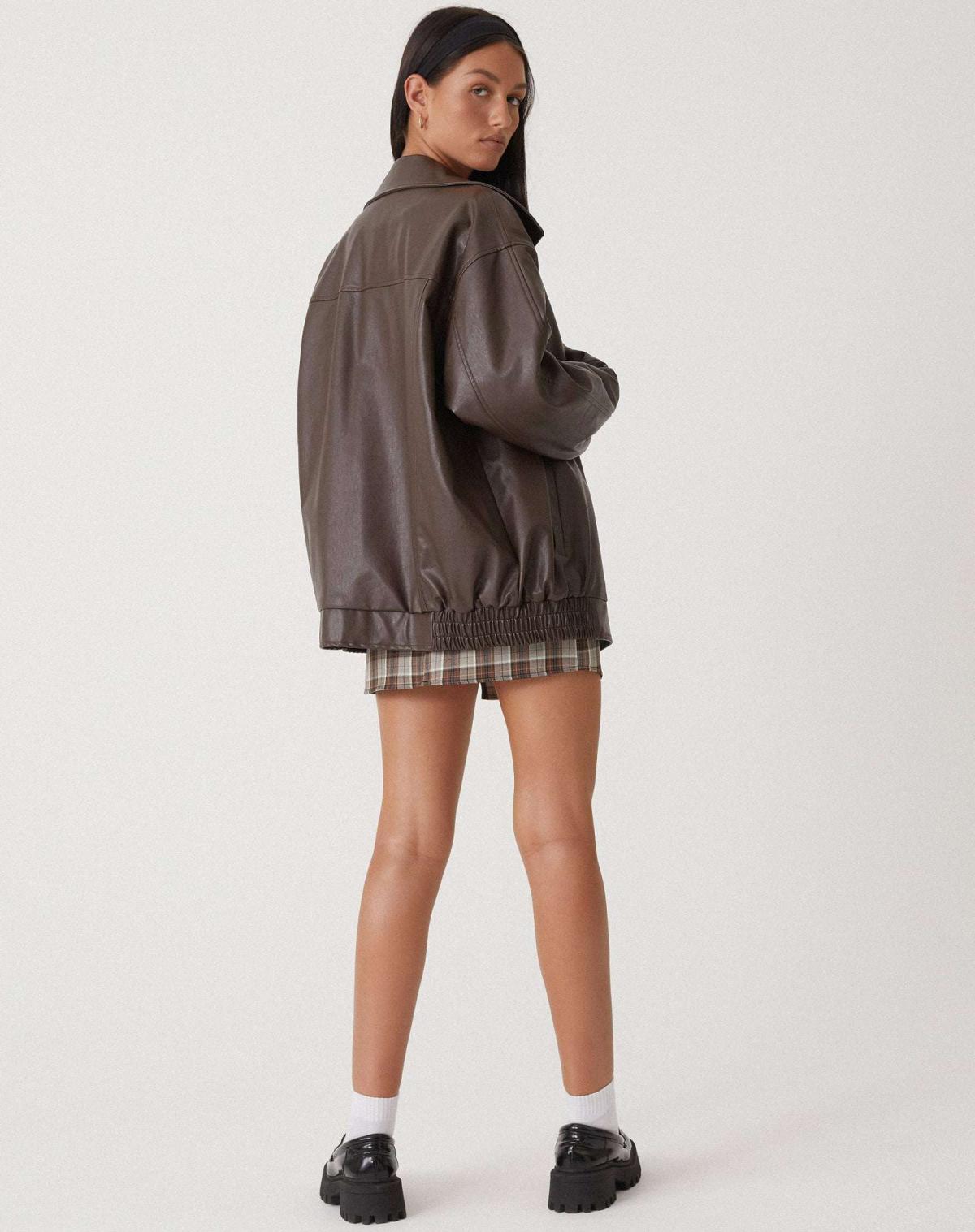 Gaia | Loose Leather Jacket