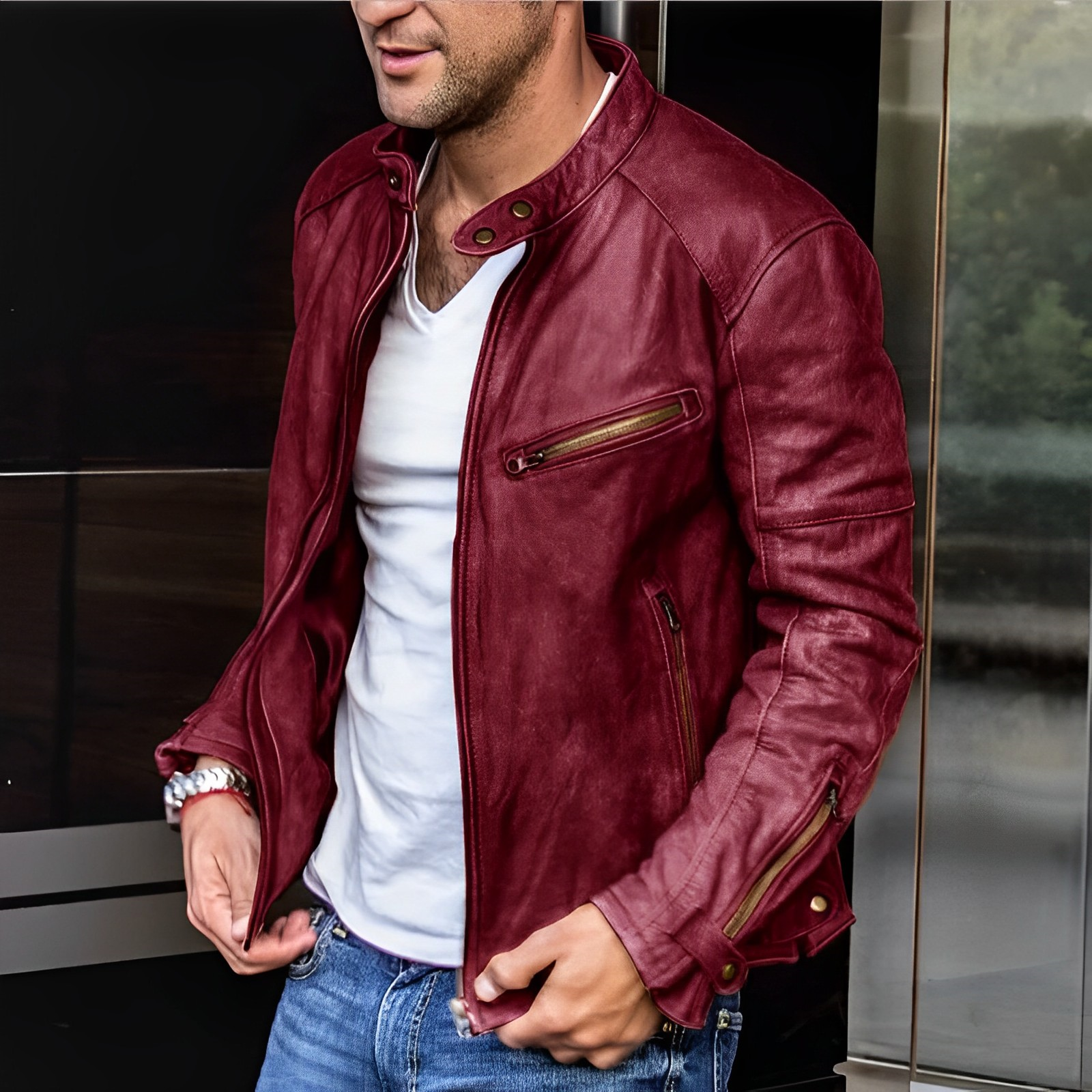 Cassius | Leather Jacket
