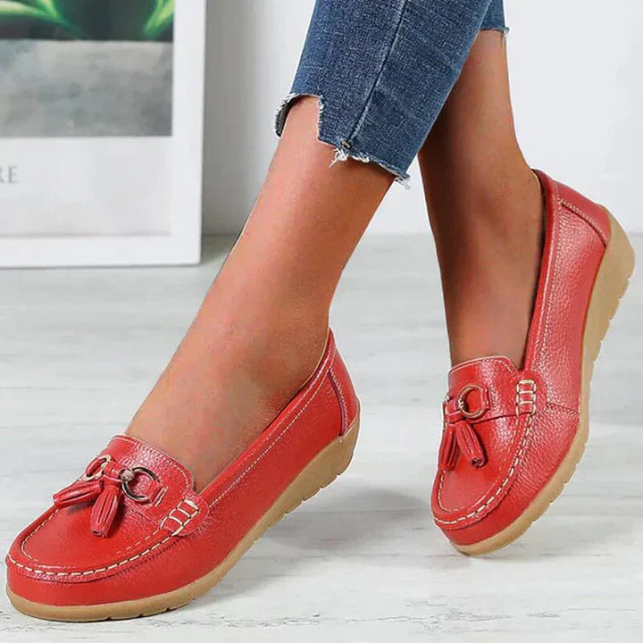 Maisie | Leather Moccasins