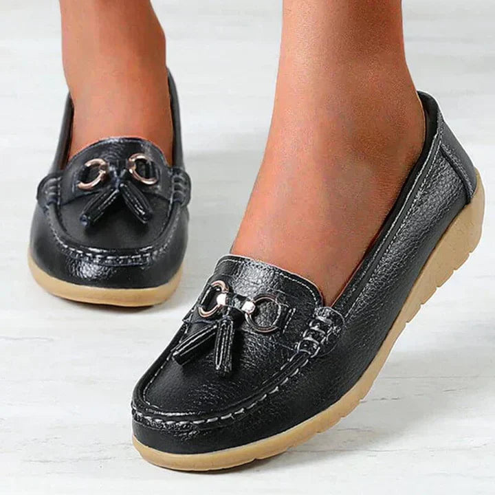 Maisie | Leather Moccasins