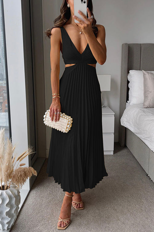 Courtney | Pleated Maxi Dress