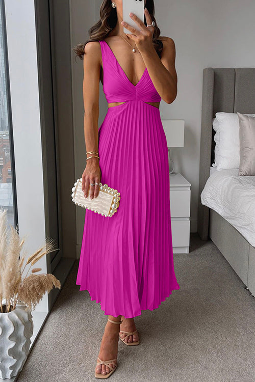 Courtney | Pleated Maxi Dress