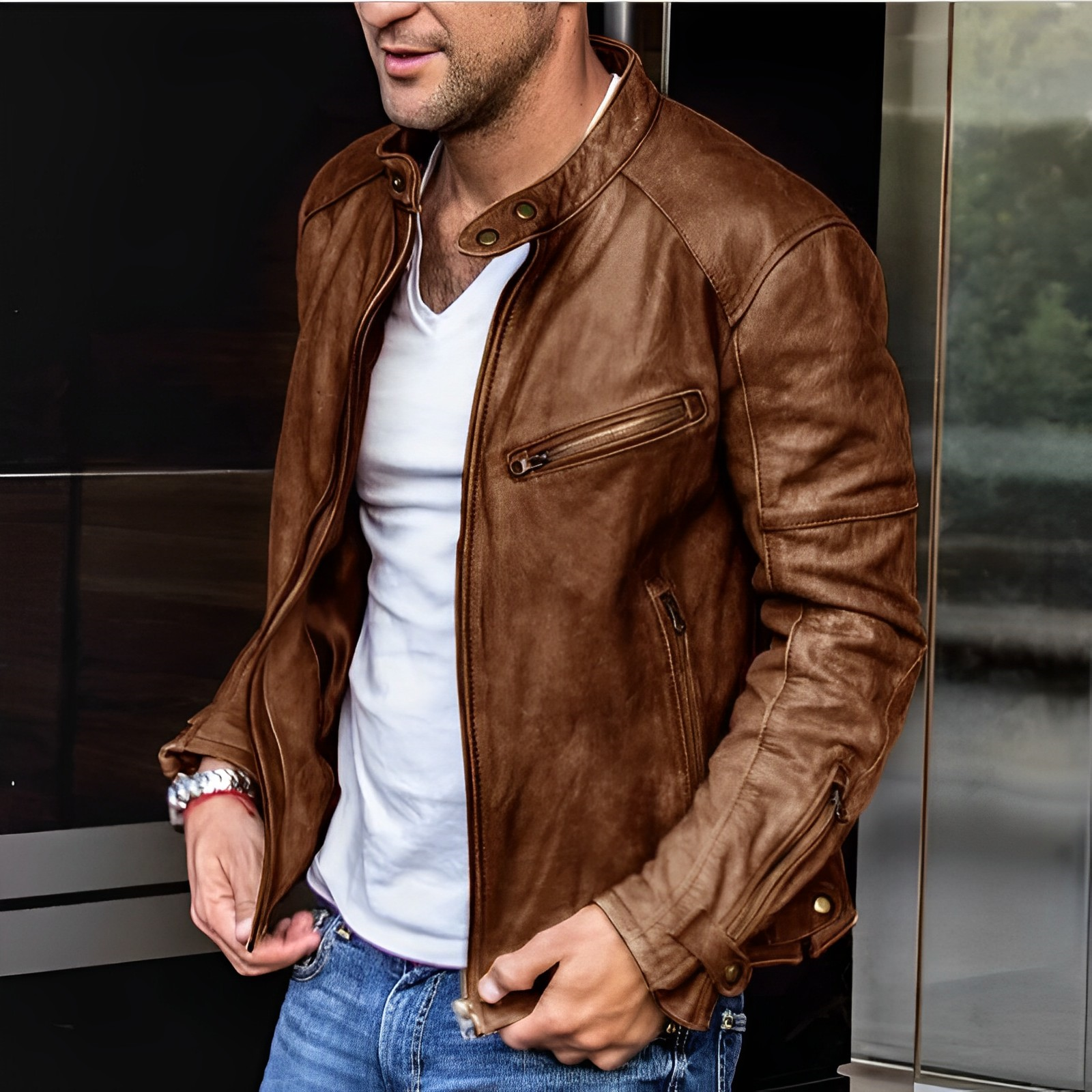 Cassius | Leather Jacket