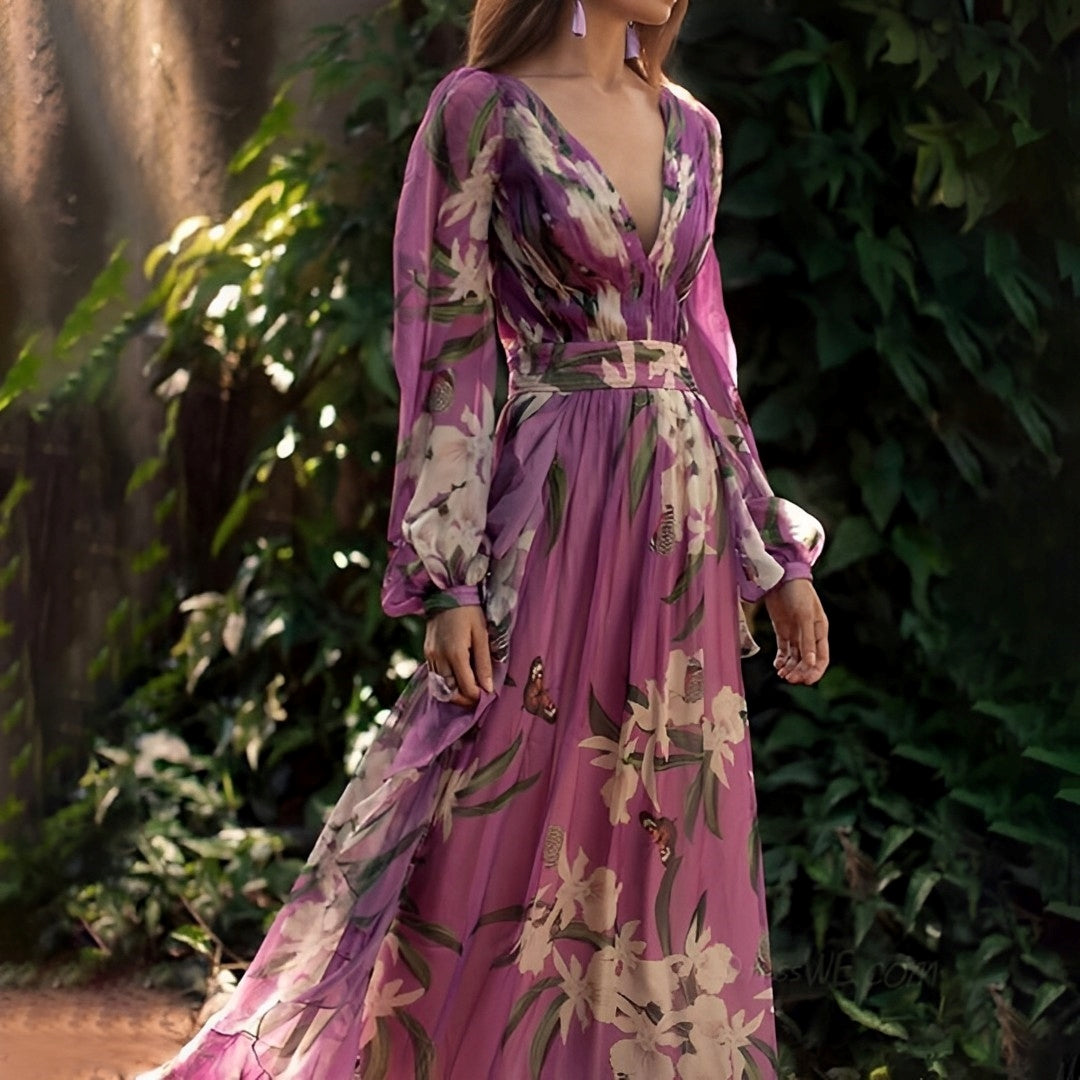 Zosia | Floral Chiffon Dress