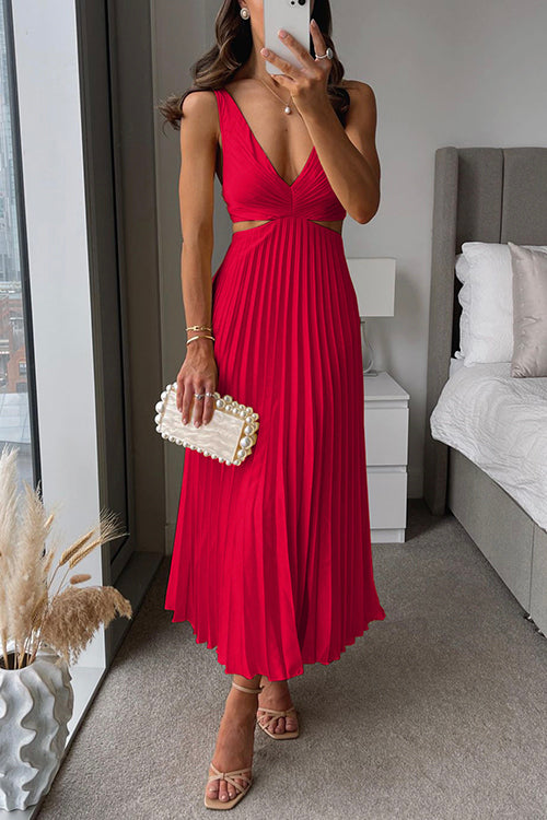 Courtney | Pleated Maxi Dress