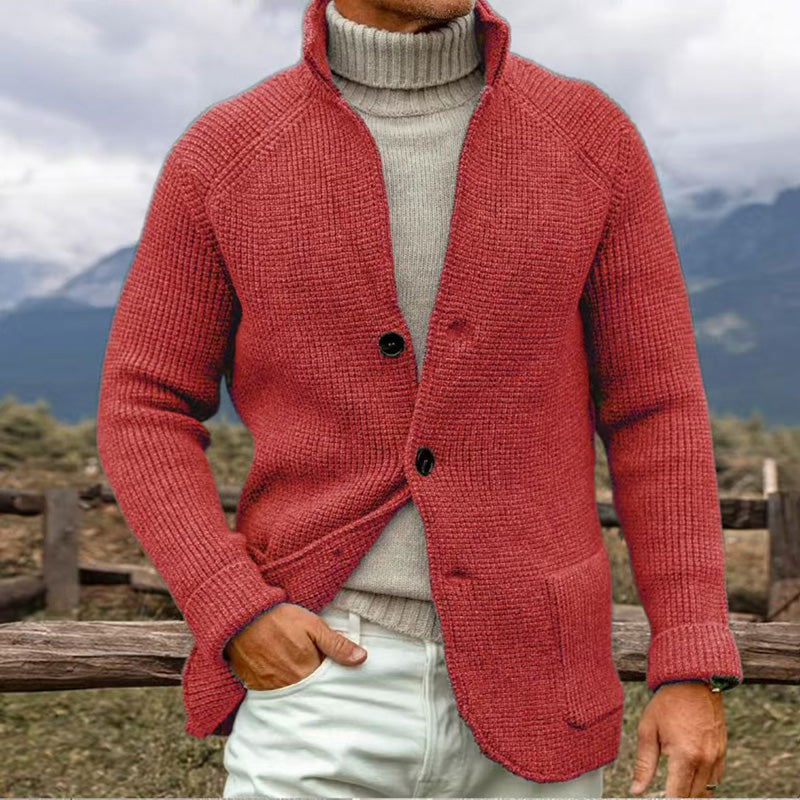 Luc | Thick Knit Cardigan with a Robust Style