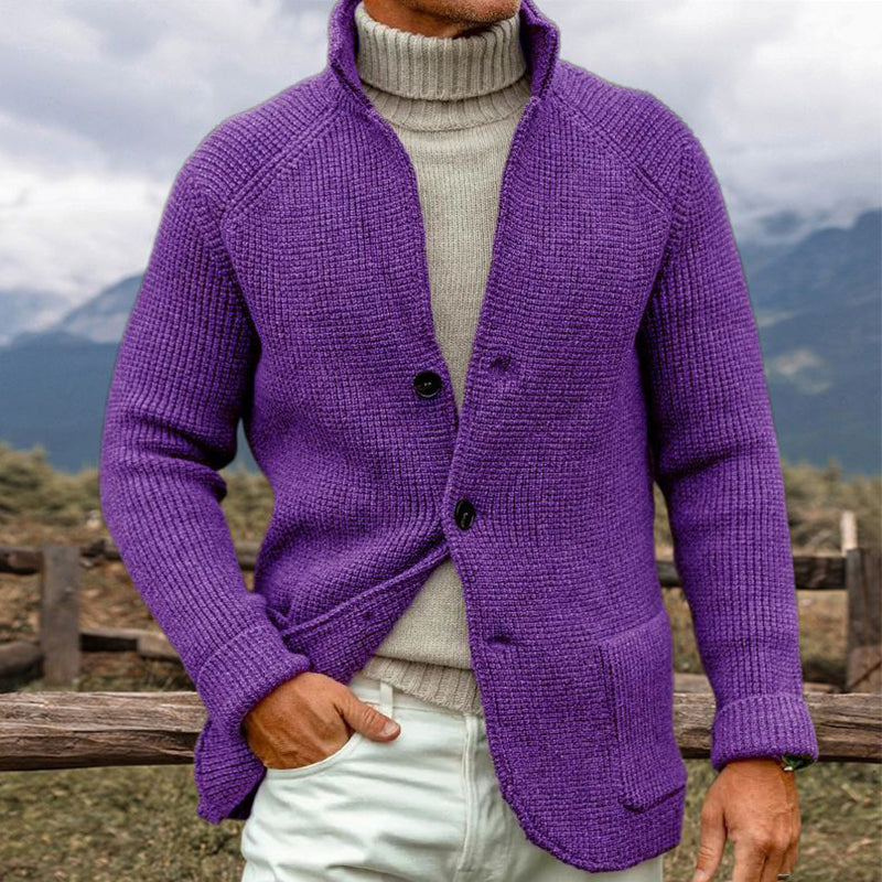 Luc | Thick Knit Cardigan with a Robust Style