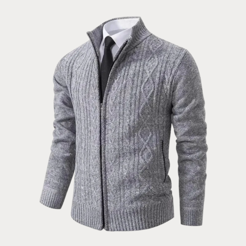 Robert | Stand Collar Cardigan