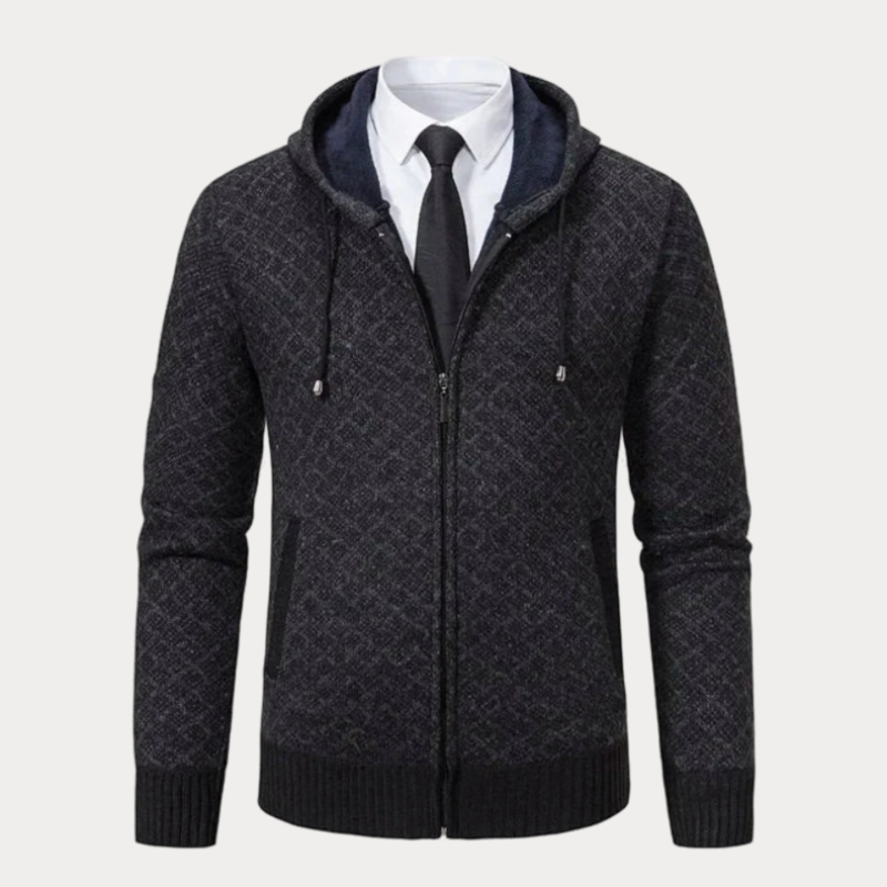 Claude | Hooded Zip-up Cardigan