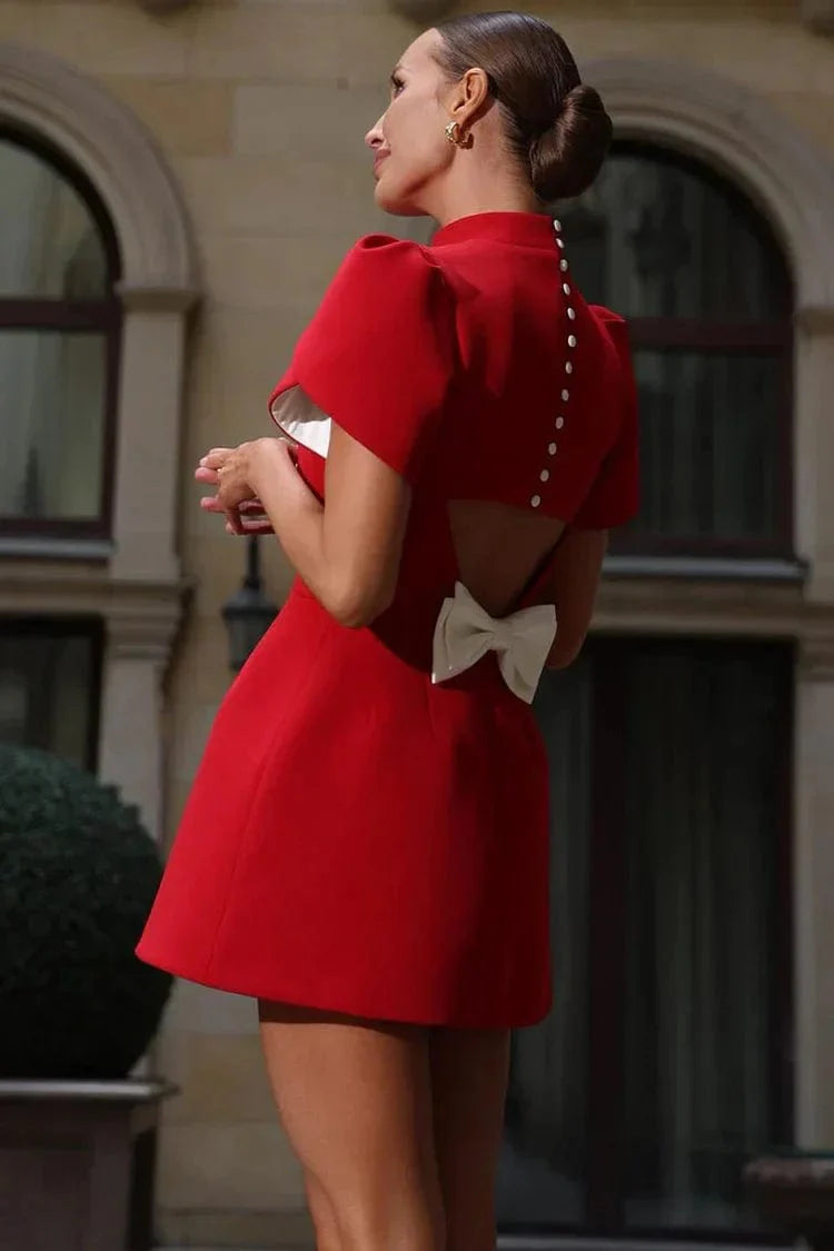 Josie | Petal Sleeves Mini Dress