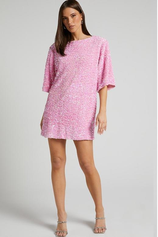 Charlotte | Sequins Backless Mini Dress