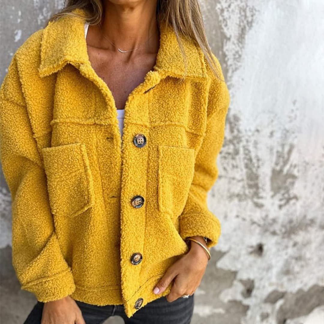 Luna | Buttoned Sherpa Jacket