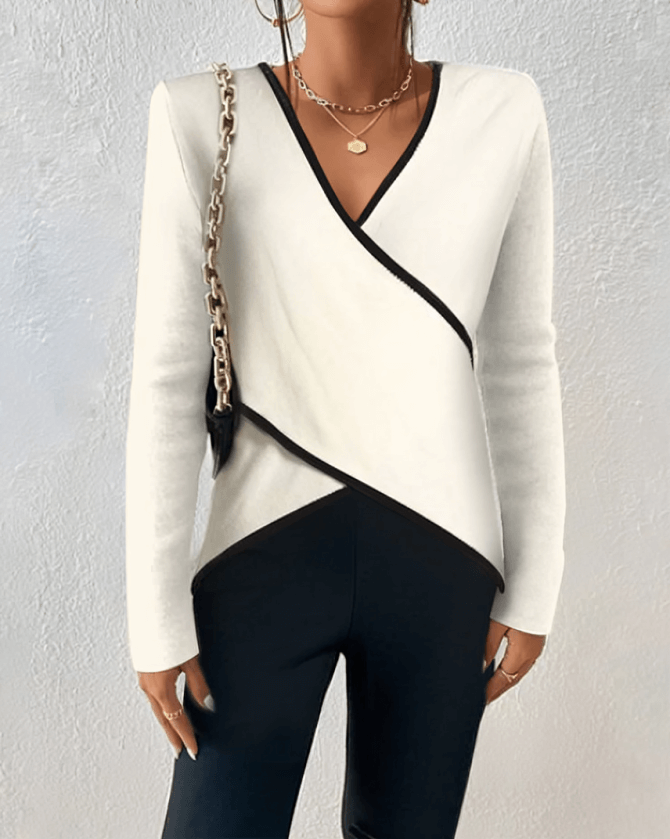 Aisha | Elegant V-Neck Sweater