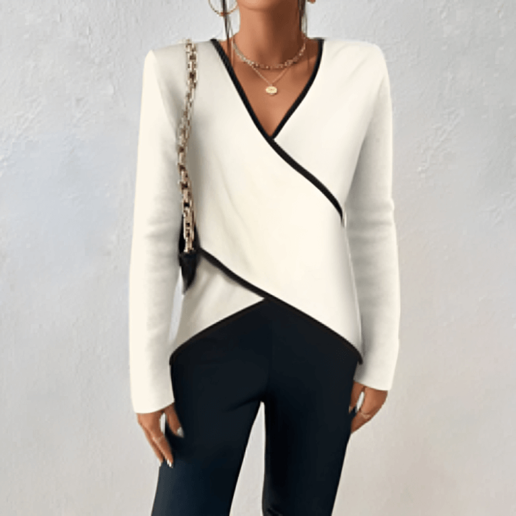 Aisha | Elegant V-Neck Sweater