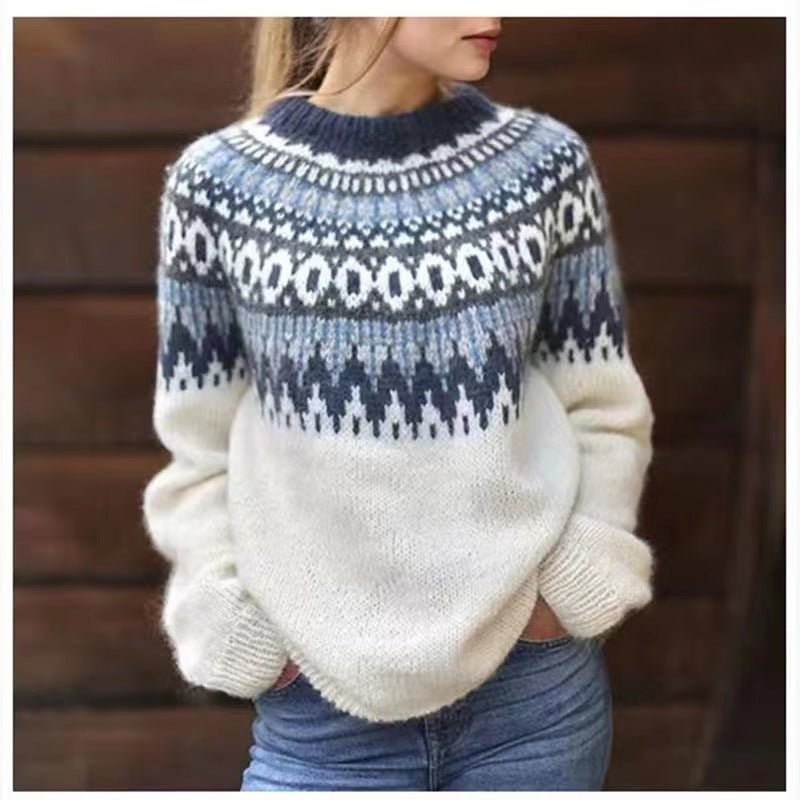 Bella | Cozy Fair Isle Knit Sweater