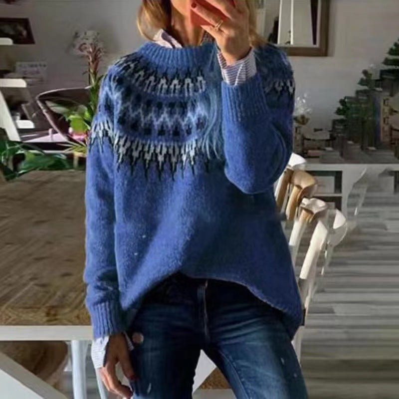 Bella | Cozy Fair Isle Knit Sweater