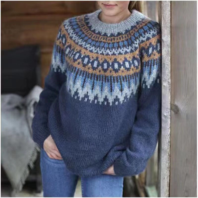 Bella | Cozy Fair Isle Knit Sweater