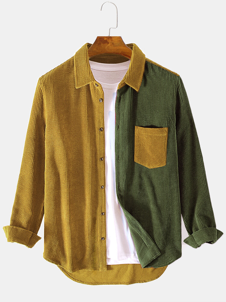 Malcolm | Corduroy Patchwork Shirts