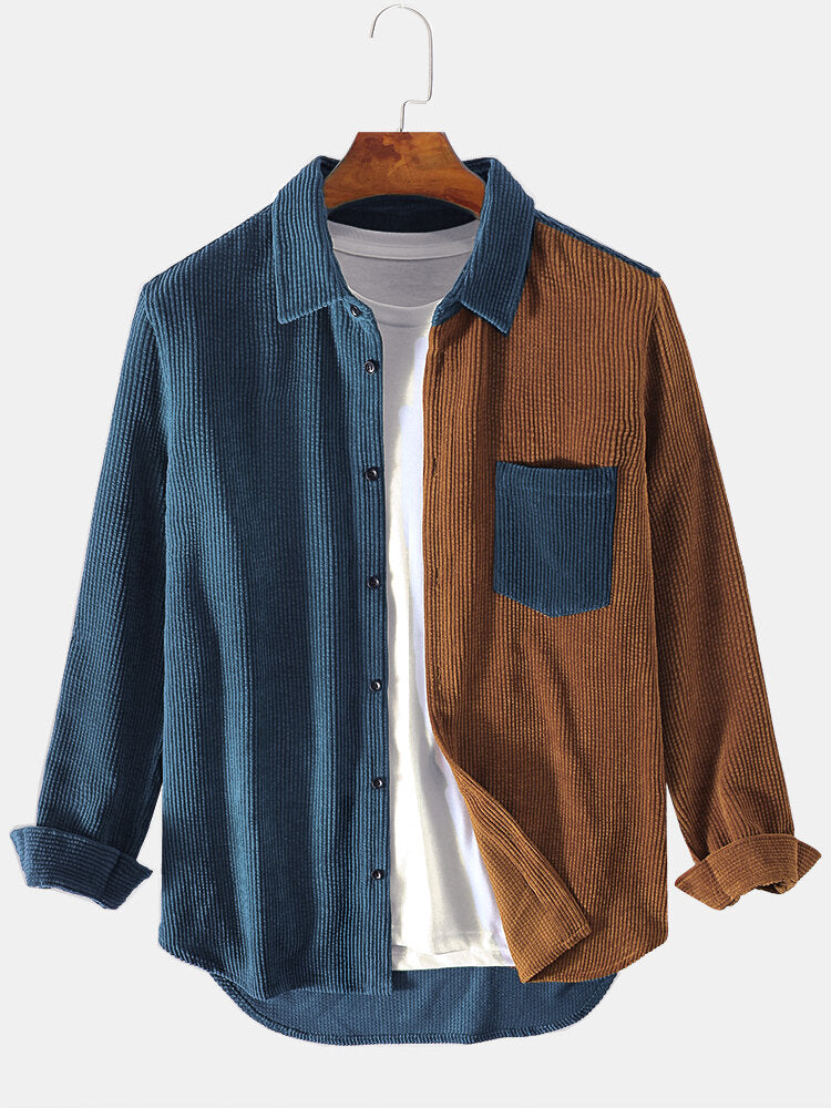 Malcolm | Corduroy Patchwork Shirts