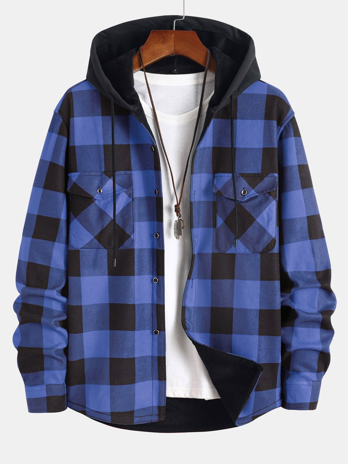 Gabriel | Fleece Lined Hooded Shirt