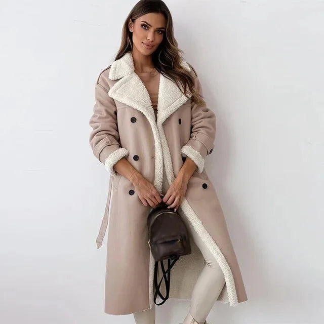 Jessica | Long Shearling Leather Coat