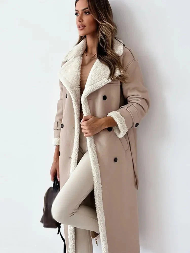 Jessica | Long Shearling Leather Coat