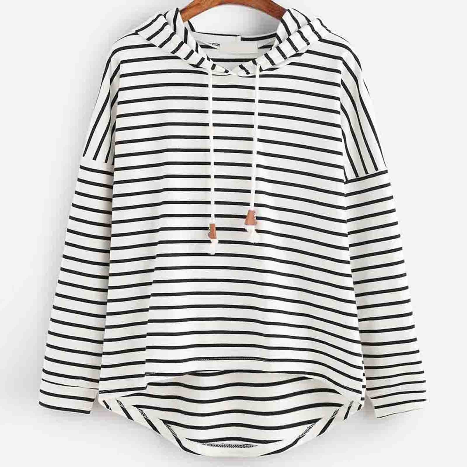 Holly | Striped Casual Hoodie