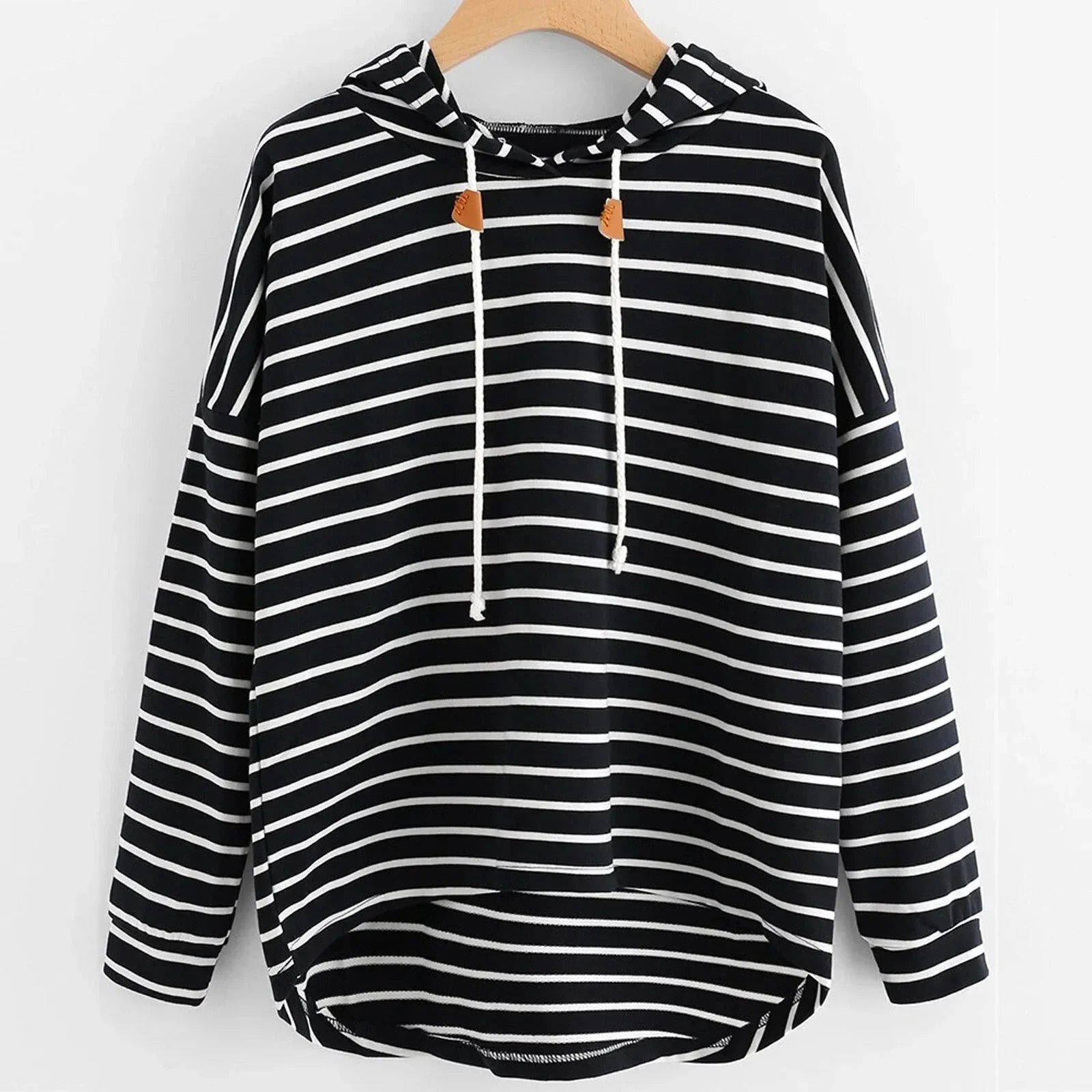 Holly | Striped Casual Hoodie