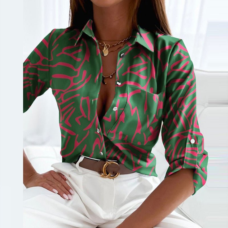 Arabella | Turned-Down Collar Blouse