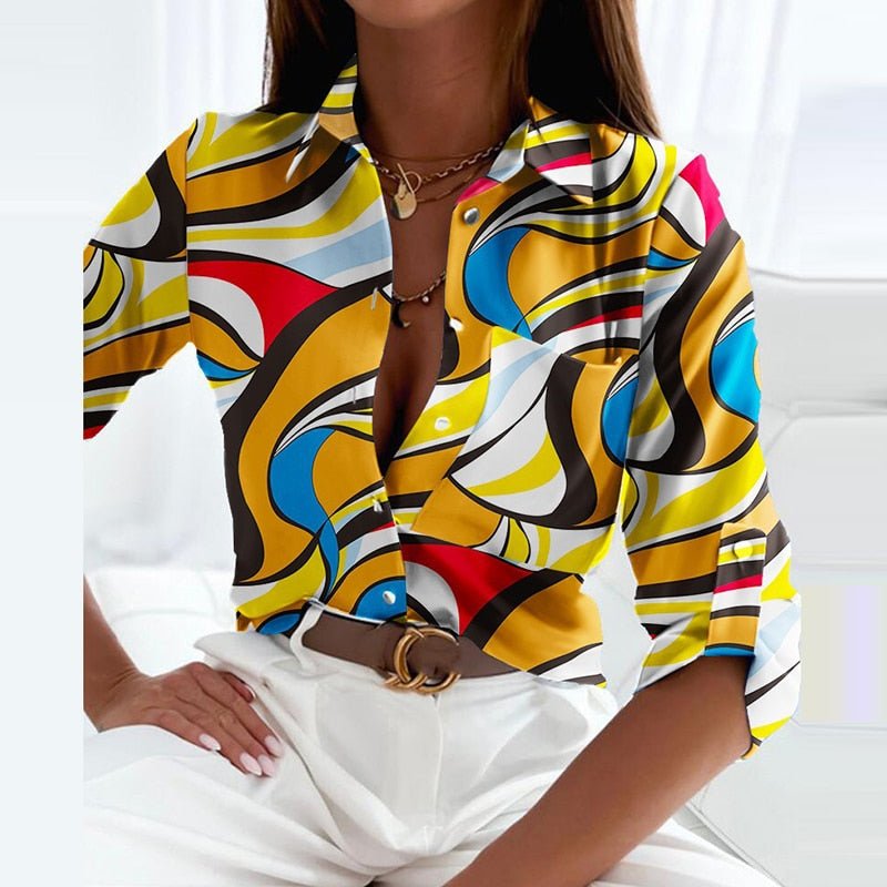Arabella | Turned-Down Collar Blouse