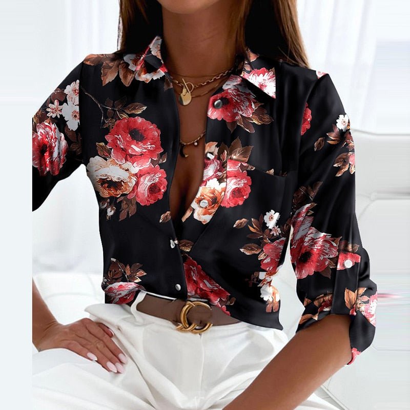 Arabella | Turned-Down Collar Blouse